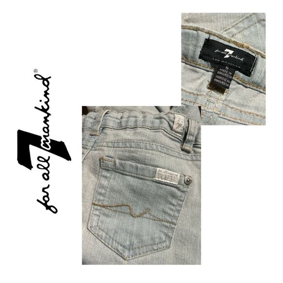 7 for All Mankind Girls Bootcut Jeans - Size 5 - Picture 3 of 4